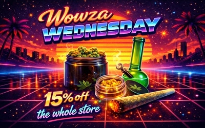 Promotional cannabis sale graphic design